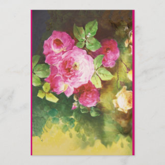 Romantic French Couple Bridal Shower Invite