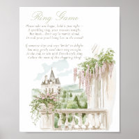 Romantic French Garden Chateau Ring Game Bridal