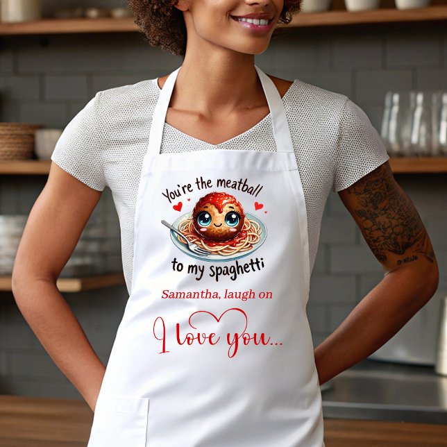 Romantic Funny Food Valentine Apron Personalized (Romantic Funny Food Valentine Apron Personalized)