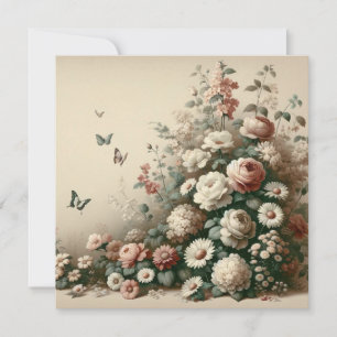 Romantic Garden Bliss Birthday Invitation