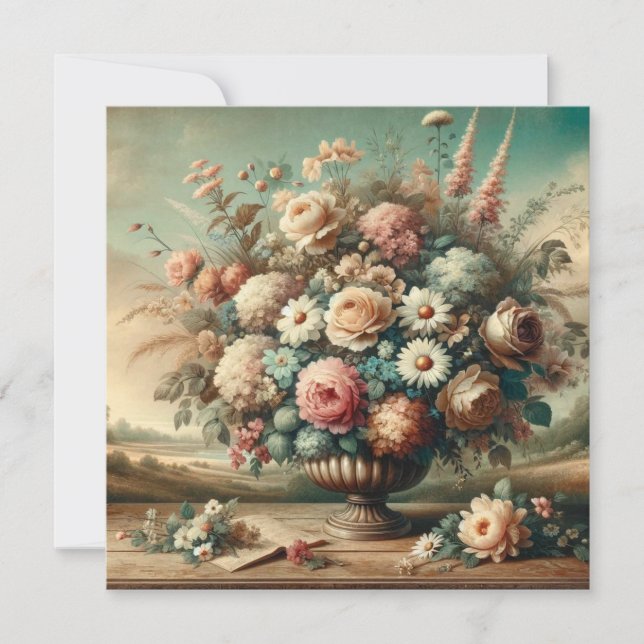 Romantic Garden Bliss Birthday Invitation (Front)