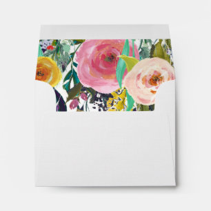 Romantic Garden Colourful Flowers Envelopes