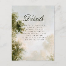 Romantic Garden Wedding Details