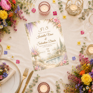 Romantic Garden Wedding Invitation