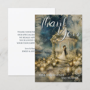 Romantic Garden Wedding Thank You Cards