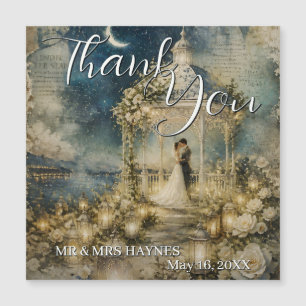 Romantic Garden Wedding Thank You Cards