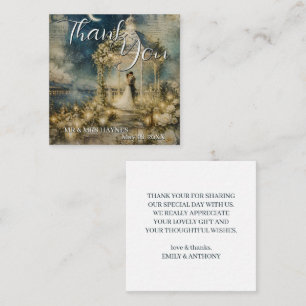 Romantic Garden Wedding Thank You Cards