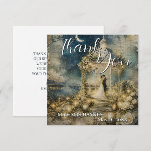 Romantic Garden Wedding Thank You Cards