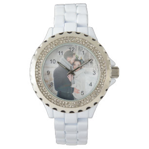 Romantic Gift Your Personal Photo with Numbers Watch