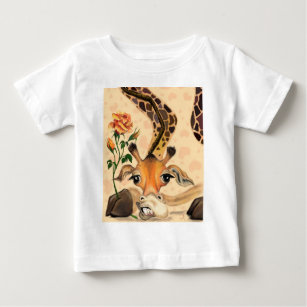 Romantic Giraffe - Funny - Baby T-Shirt