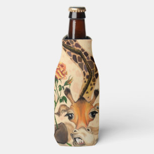 Romantic Giraffe - Gentleman - Funny Bottle Cooler