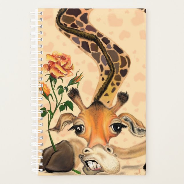 Romantic Giraffe Planner Gentleman - Funny (Front)