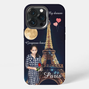 Romantic Girl Eiffel Tower Dream Case-Mate iPhon iPhone 13 Pro Case