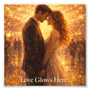 Romantic Glow Postcard Photo Print