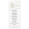 Romantic Gold and Black Calligraphy Wedding Menu