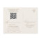 Romantic Gold and Ivory QR Code Menu Choice RSVP