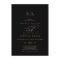 Romantic Gold Calligraphy | Black Monogram Wedding
