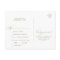 Romantic Gold Calligraphy Menu Choice RSVP
