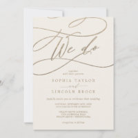 Romantic Gold | Ivory Flourish We Do Wedding