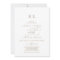 Romantic Gold Monogram Front and Back Wedding