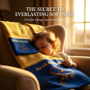 Romantic Gold poisonous scorpion with blue Bath Towel Set