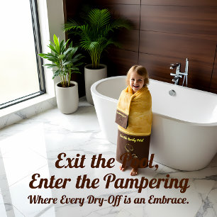 Romantic Gold poisonous scorpion with brown Bath Towel Set