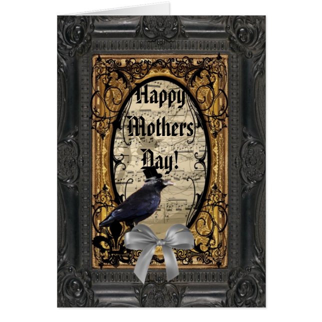 Romantic gothic crow mothers day (Front)