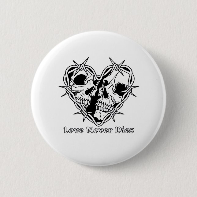Romantic Gothic For Couples 6 Cm Round Badge (Front)