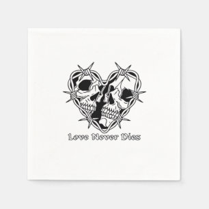 Romantic Gothic For Couples Napkin