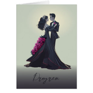 Romantic Gothic Lovers Elegant Floral Program