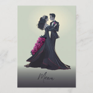 Romantic Gothic Lovers Elegant Gourmet Menu