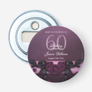 Romantic Gothic Roses & Petals Birthday Bottle Opener