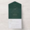 Romantic Green Calligraphy Monogram Wedding All In