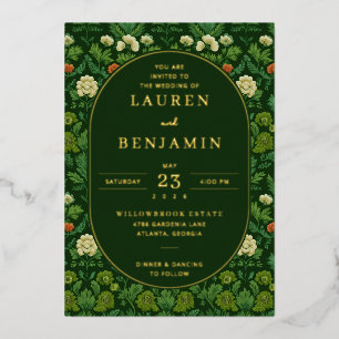 Romantic Green Floral Garden