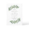 Romantic Greenery Wedding Invitation ROG