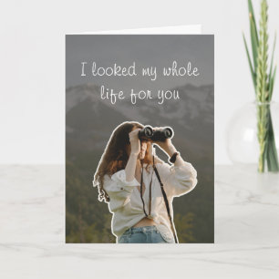 Romantic Greeting Binoculars Love Card