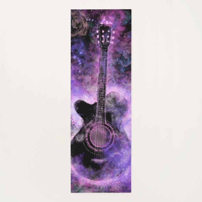Romantic Guitar Music - Magic Sound - Painting Yoga Mat (Back)
