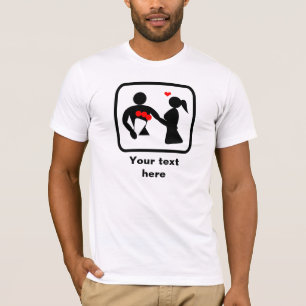 Romantic Guy Logo -- Customisable T-Shirt