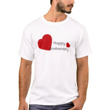 Romantic Happy Anniversary T Shirt