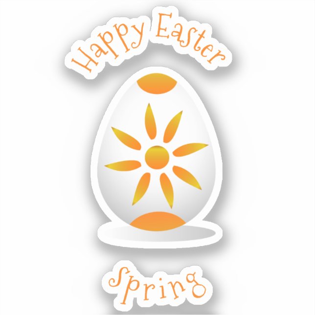 Romantic  Happy Easter Minimalist cartoon pretty (Front)