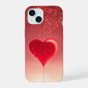 Romantic Heart Cherry Blossom Phone Case