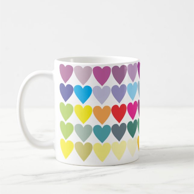 Romantic Heart Classic Coffee Mug (Left)