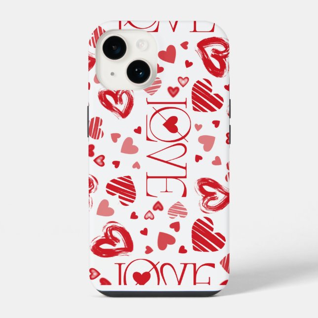 Romantic heart pattern iPhone case/cove Case (Back)