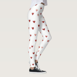 Romantic Heart Pattern Leggings – Perfect Valentin