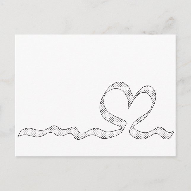 Romantic Heart Postcard (Front)
