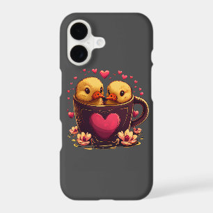 Romantic Heart-Shaped Duck Couple, Valentine's Day
