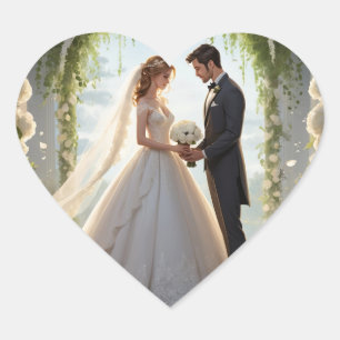 Romantic  heart sticker