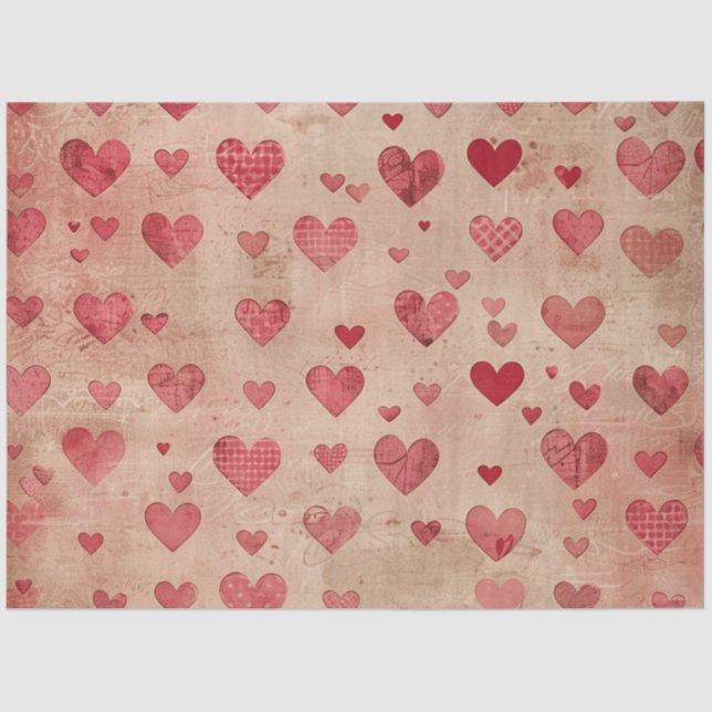 Romantic Heart Tissue Paper (Front)