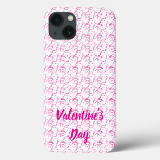 Romantic Heart Valentine’s Day Design iPhone 13 Case