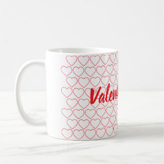 Romantic Heart Valentine’s Day Design Coffee Mug